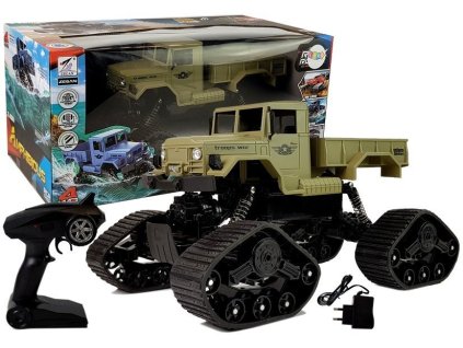Pásovni avtomobilček Pickup na daljinsko vodenje R/C 1:12 zelen