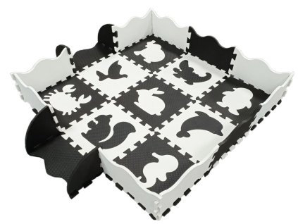 207548 3 penove puzzle podlozka cernobila