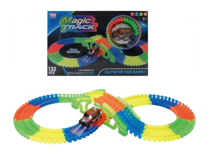 Magic Track svítící autodráha 133 dílů1
