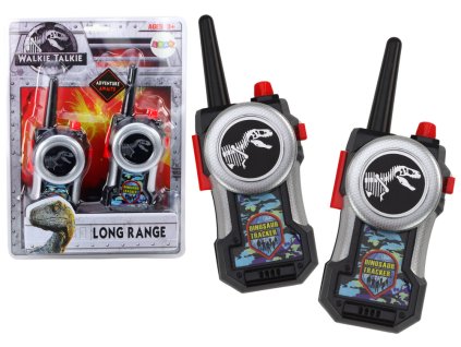 Otroške radijske postaje Walkie-Talkie z motivom dinosaurji, domet 30-80 m