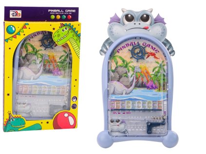 211786 dovednostni hra pinball dinosauri drak s stojanem modra