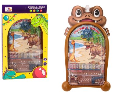 211780 dovednostni hra pinball dinosauri s hnedym stojanem