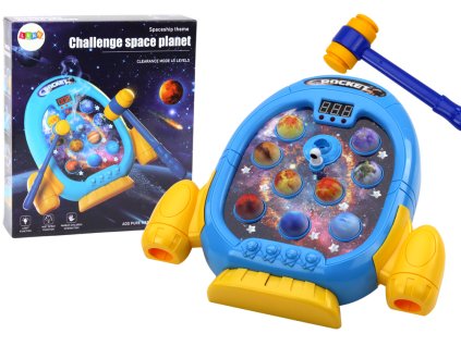 Spretnostna igra Wac-A-Mole Planeti Raketa 6 načinov svetlobe zvoki dim