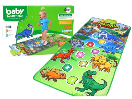 Interaktivna plesna in izobraževalna podloga Dinosaur z zvoki