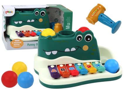 Interaktivno izobraževalno orodje Krokodil - činele, klavir, orglice