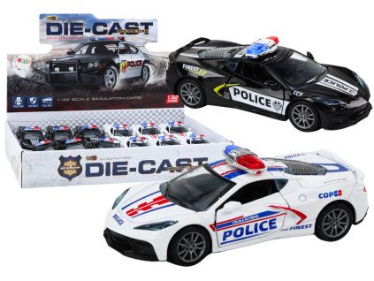 212314 kovove policejni auto s pohonem 1 32 mix