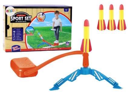 Pena raketomet s črpalko 3 kosi rumen