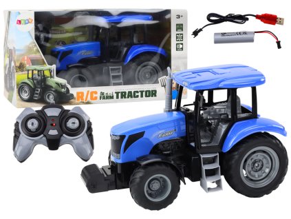 RC Traktor na daljinsko vodenje 2,4G z zvoki modra