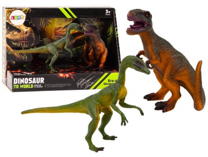 212611 sada figurek dinosauru tyrannosaurus a compsognathus 2 ks