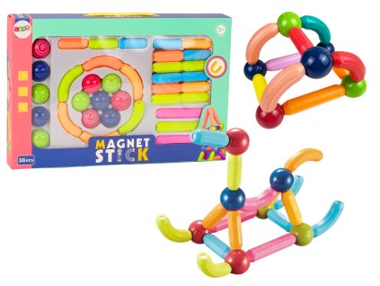 211720 sada magnetickych stavebnicovych kostek 36 barevnych dilu