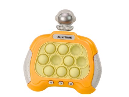 Senzorična igra konzola Pop-It astronavt z lučmi in zvoki rumena