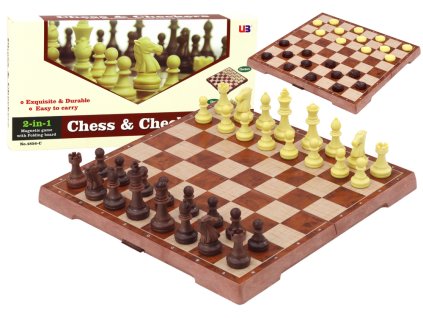 Strategiška igra 2v1 Šah in dama deska