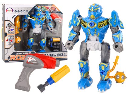 Vijačni robot z vrtalnikom in izvijačem, lučke in zvoki modra