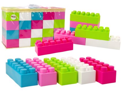 Velik podolg igralni komplet v torbi barvne nalepke 20 delov