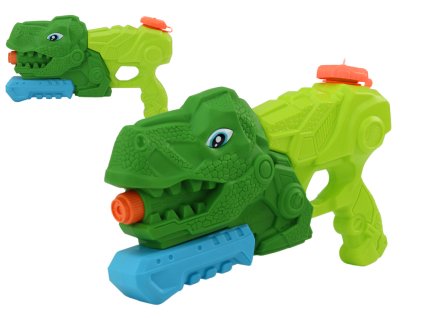 Otroška vodna pištola dinosaur 1000 ml zelen tiranozaver doseg 7 m