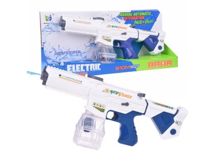 Električna vodna pištola puška z veliko cisterno modra