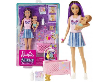 217855 panenka barbie skipper babysitters chuva s miminkem a doplnky