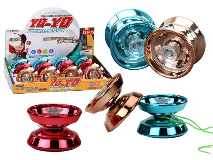 Klasični aluminijasti yoyo modre zlate rdeče barve