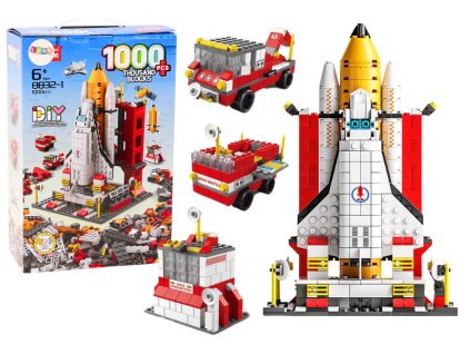 220426 stavebnice kosmicka raketa a vozidla 6v1 1000 dilu
