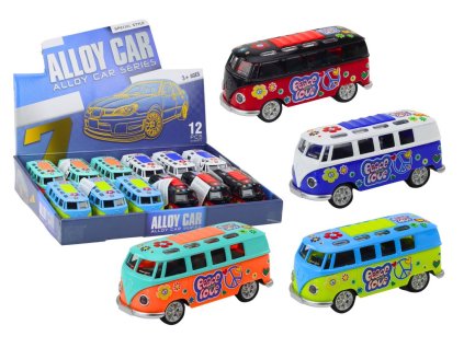 Kovinski avtodom 1:32 z lučmi in zvoki z pogonom in z odpiralnimi vrati