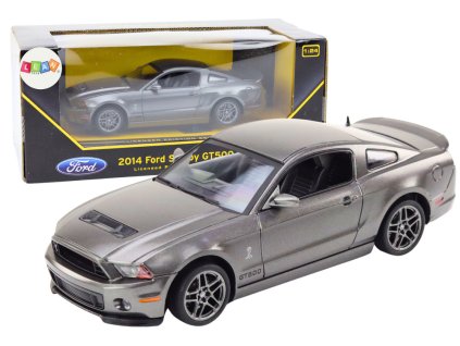 219706 auticko ford shelby gt500 1 24 stribrne
