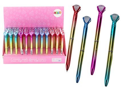 Pisalo z diamantom zlato bleščeče pisano modro polnilo 0,7 mm mešanica