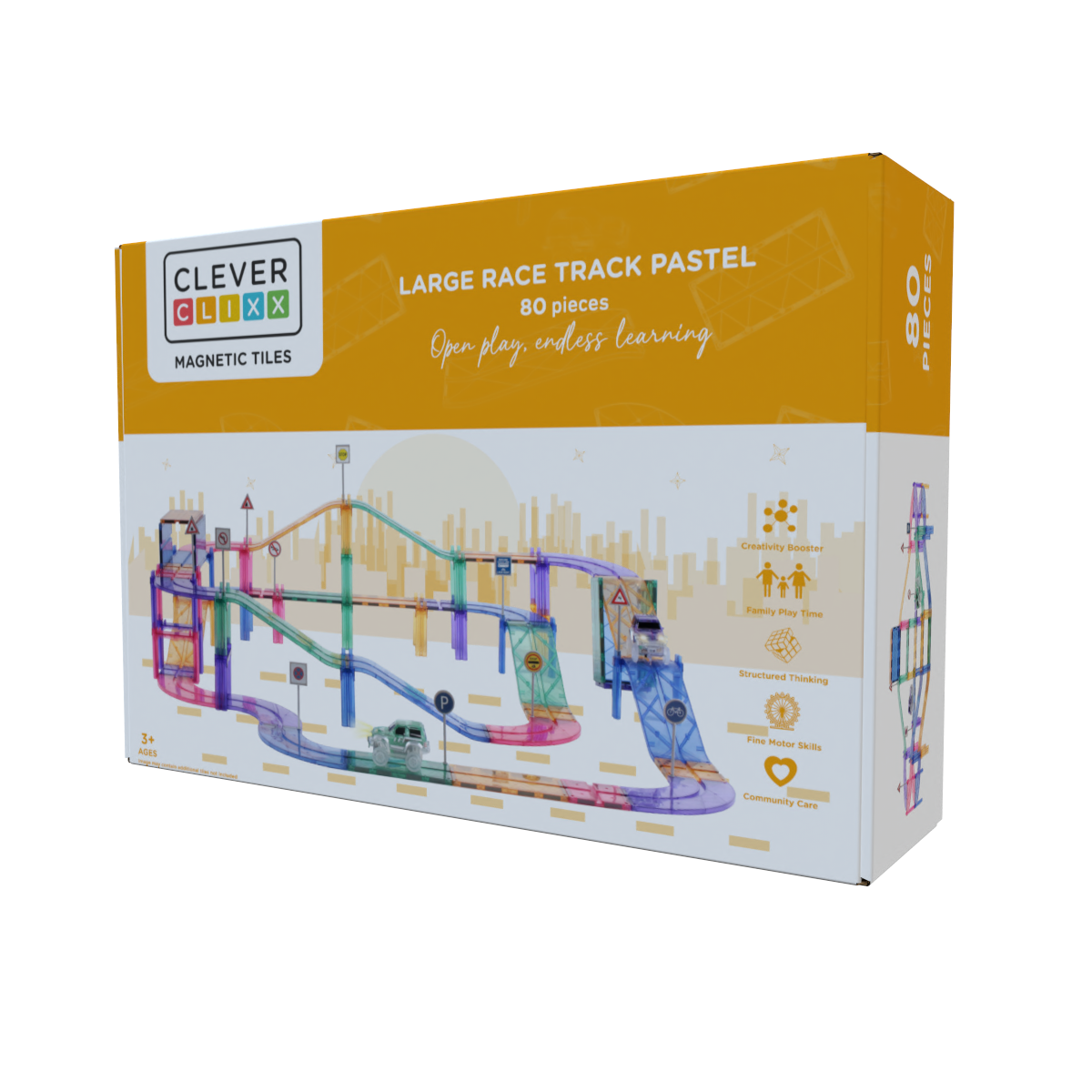 Cleverclixx - Magnetna steza Pastel 80 kos