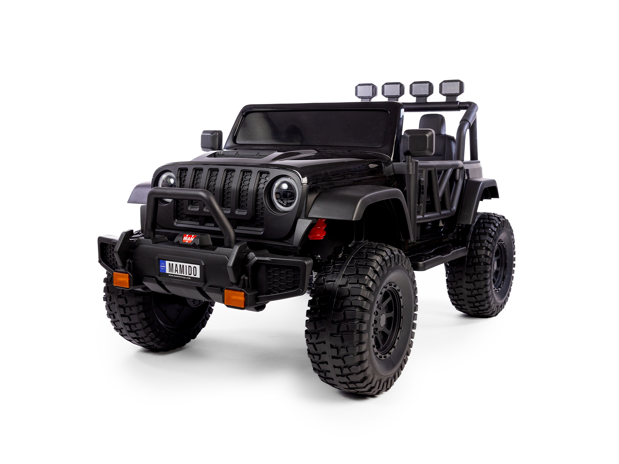 Električni avtomobilček Buggy BIG FOOT 4x4 črne barve 24V | 800 W | 60 kg | EVA | LED-luči | 2,4 GHz | EKO usnje