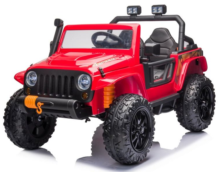 Električni avtomobilček Jeep 4Speed ​​​​24V | 4x200W rdeč