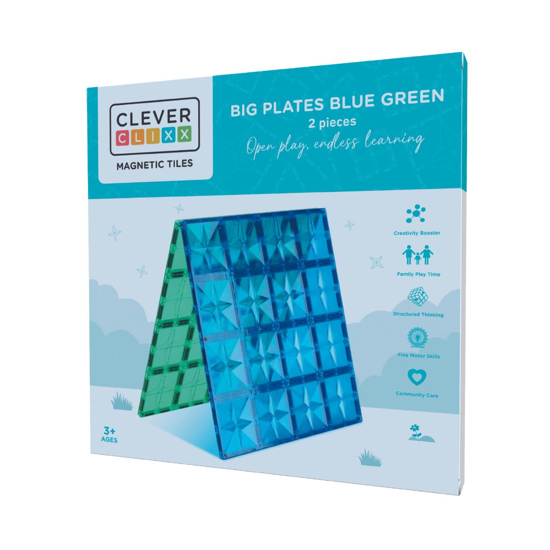 Cleverclixx Tiles Magnetni gradbeni set osnovnih plošč