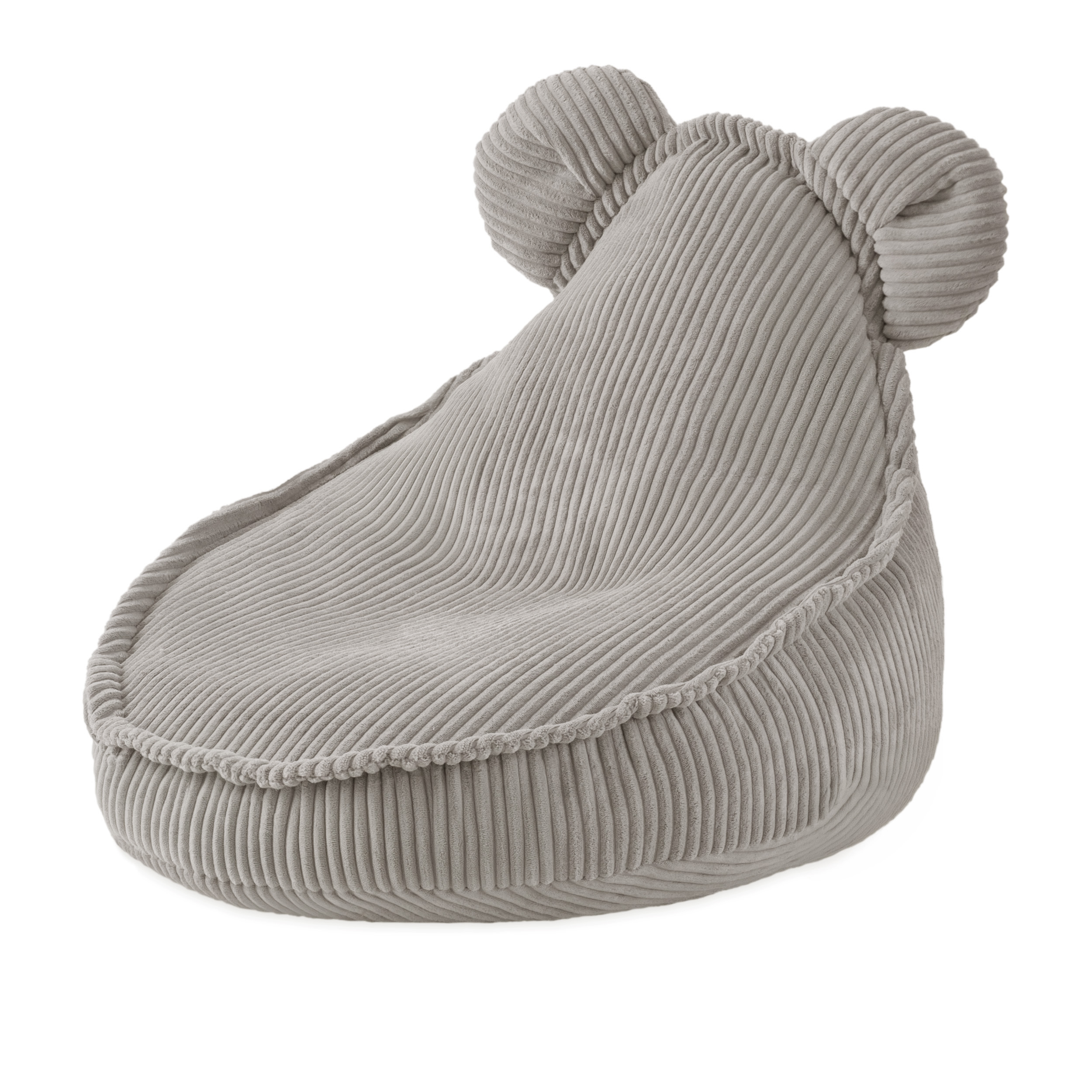 PLUSH NEST Otroški fotelj Huggy Bear Žamet 68 × 45 cm bež