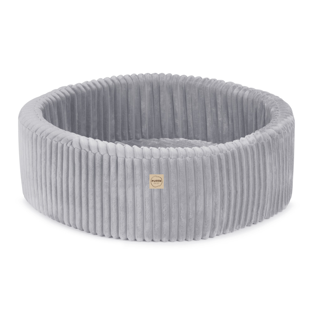 PLUSH NEST Suhi bazen okrogel Puffy Lamell (siv) Ø 90 × 30 cm