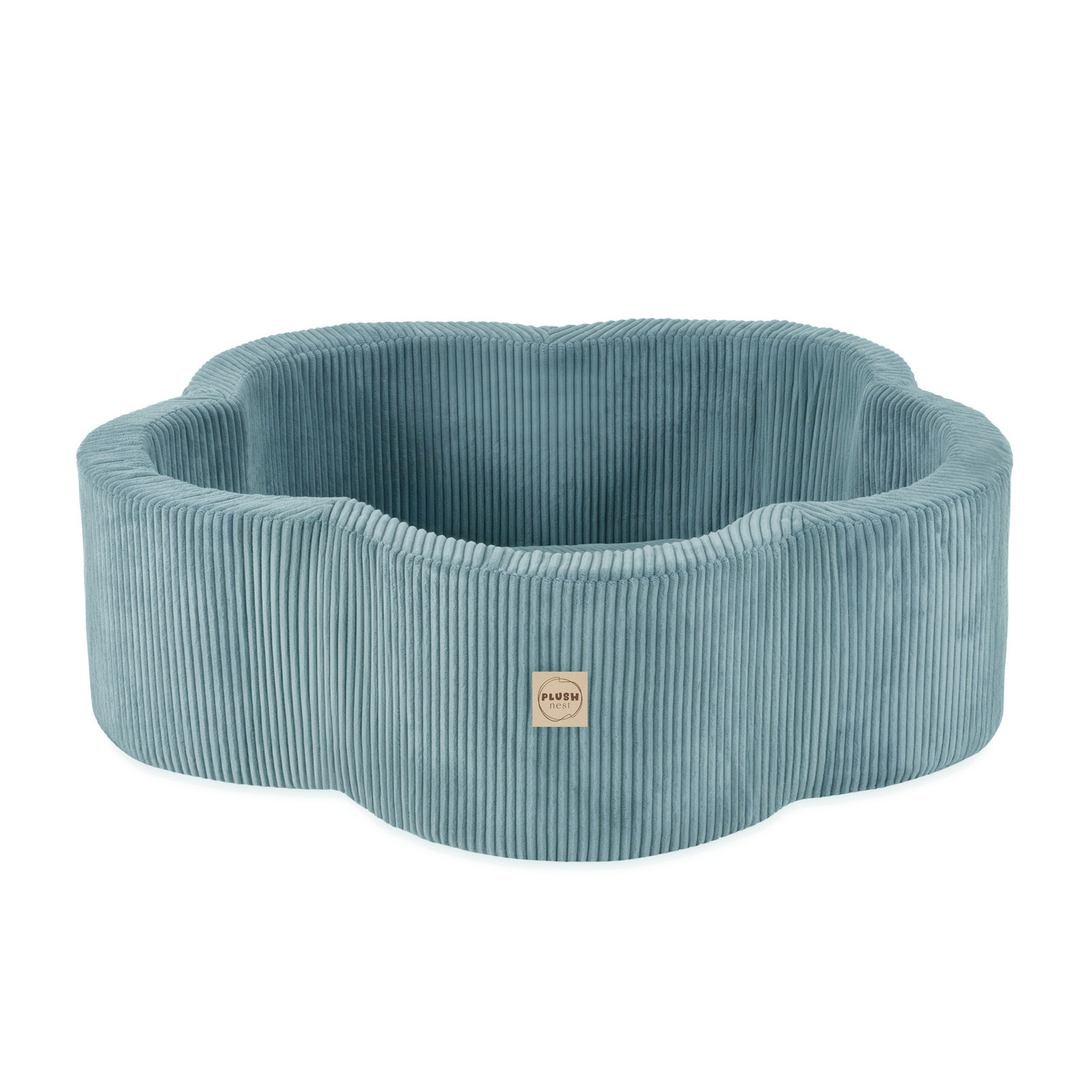 PLUSH NEST Suhi bazen Cvetlična cona Premium žamet 95 × 30 cm moder