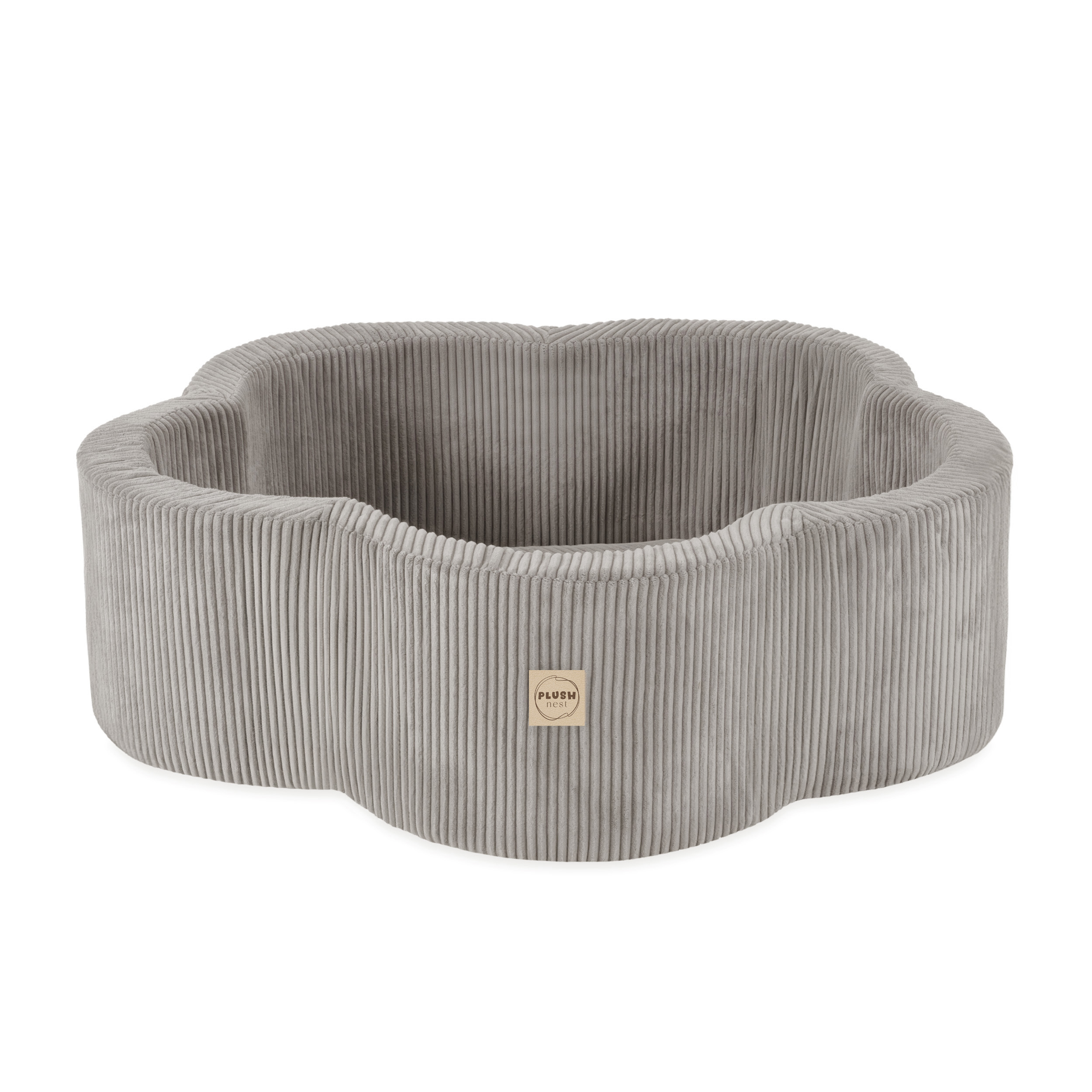PLUSH NEST Suhi bazen Cvetlična cona 95 × 30 cm Premium bež manšestr