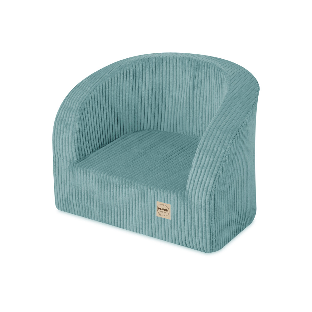 PLUSH NEST Otroški sedež Premium modri žamet
