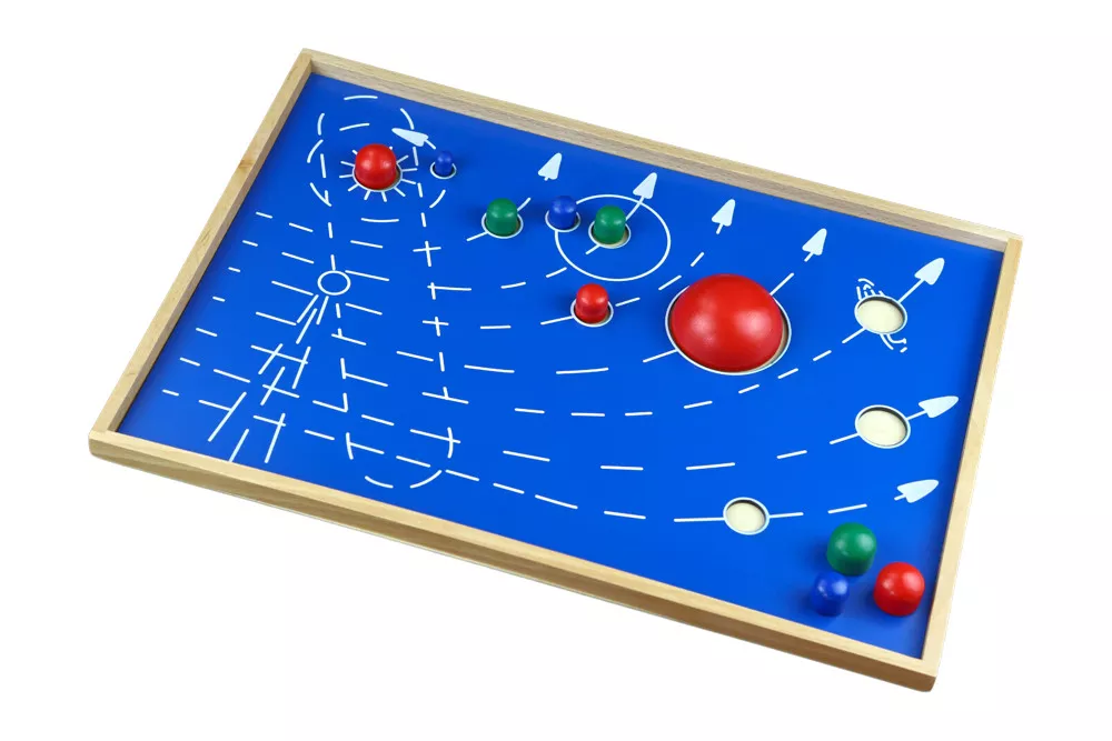 Moyo Montessori Puzzle - zemljevid - 9 planetov