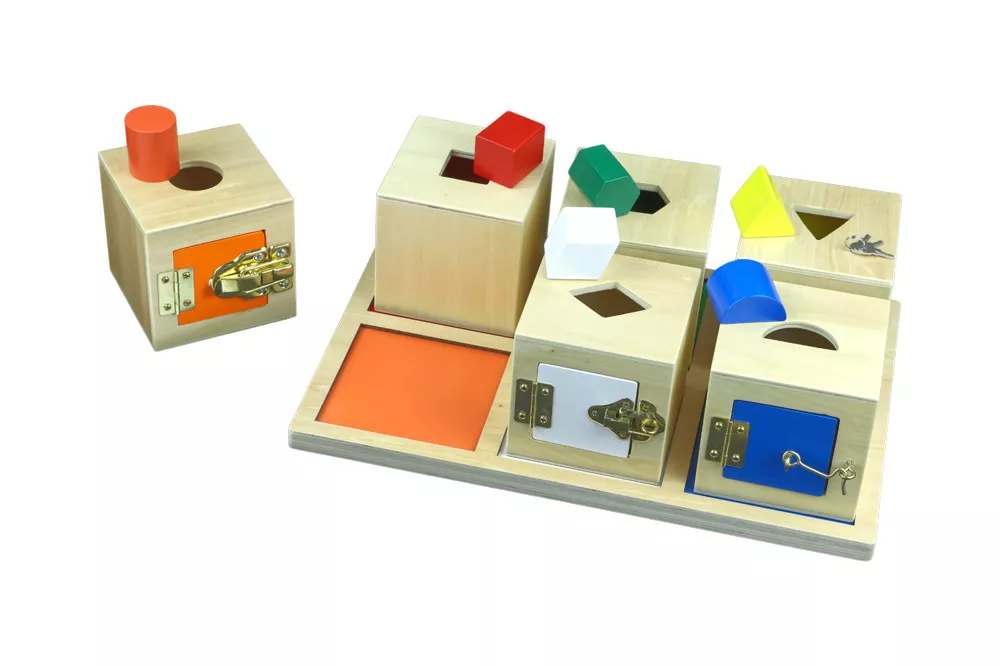 Moyo Montessori Škatle z zaklepanjem