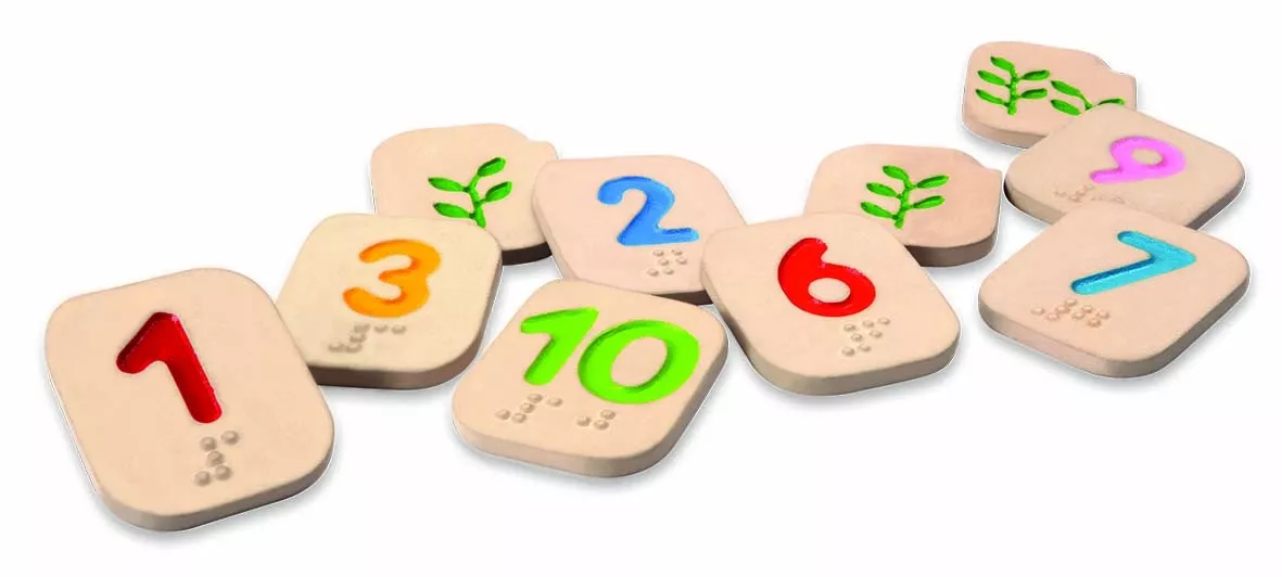 PlanToys Braillove številke 1-10