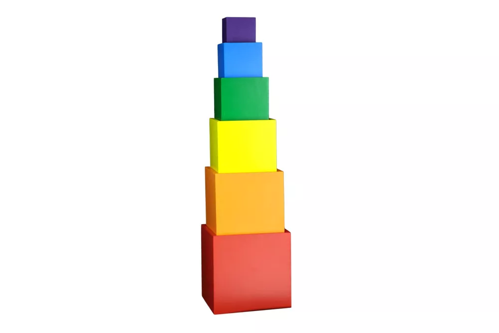 Moyo Montessori Zložljive barvne škatle