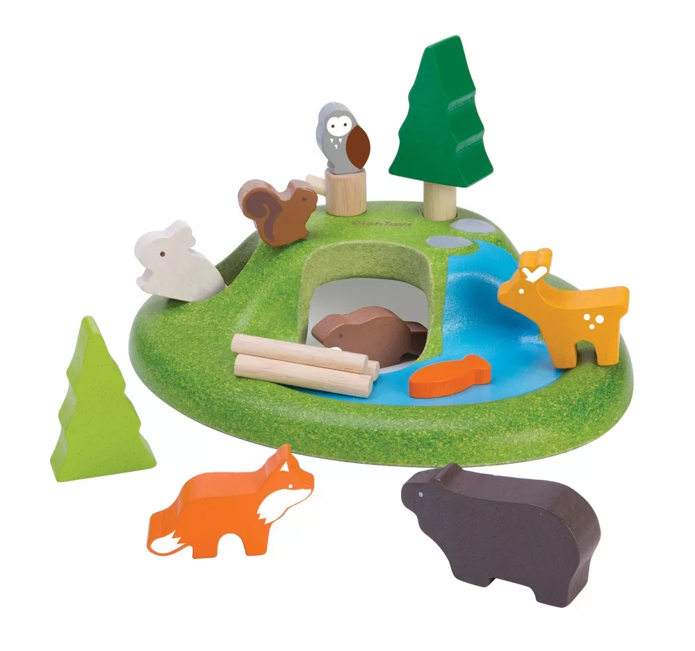 PlanToys Set gozdnih živali
