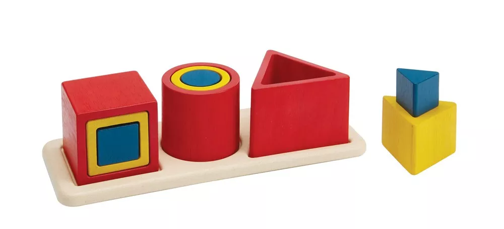 PlanToys Geometrijske oblike - vstavljanka