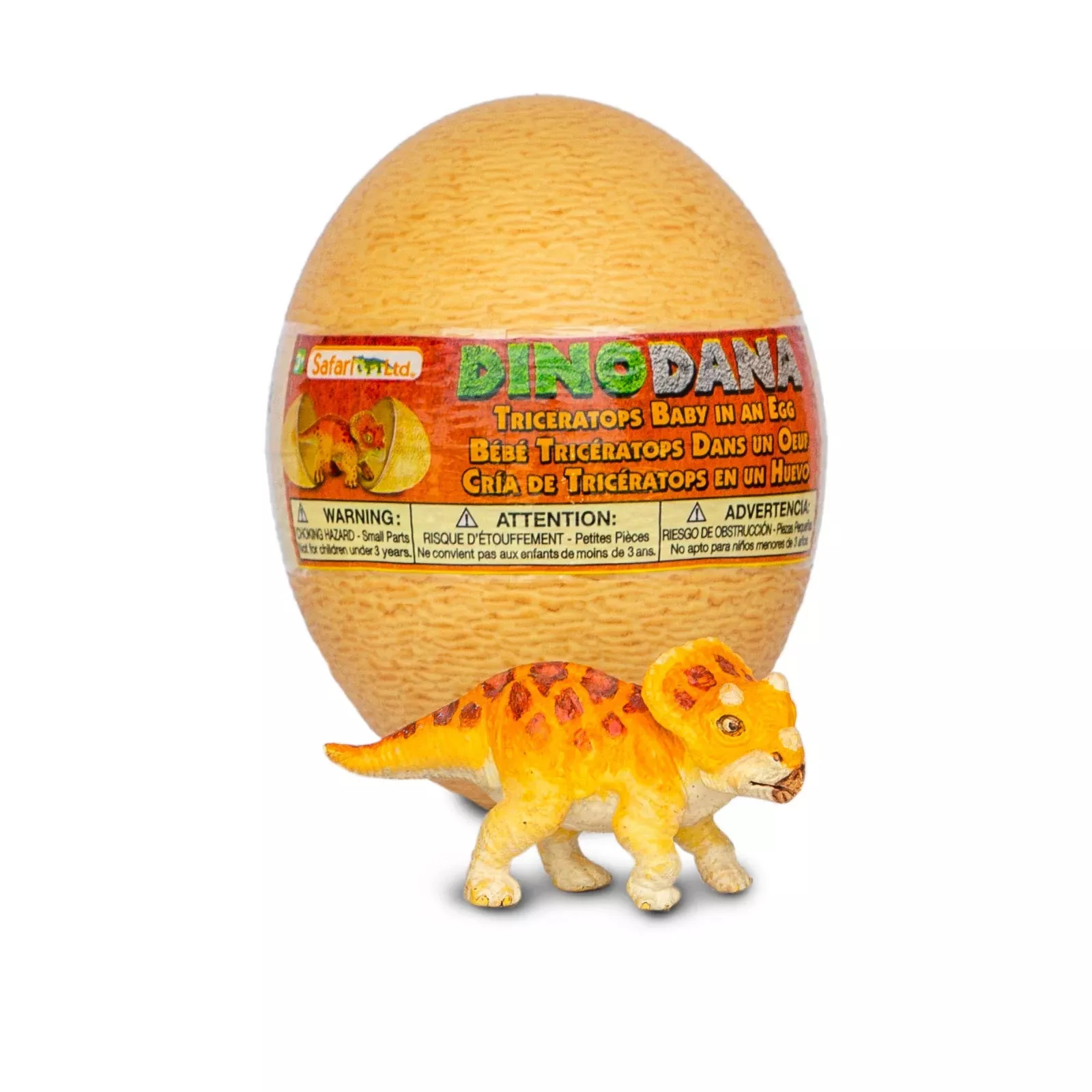 Safari Ltd. Figurica - mladič Triceratopsa z jajcem (z razširjeno resničnostjo)