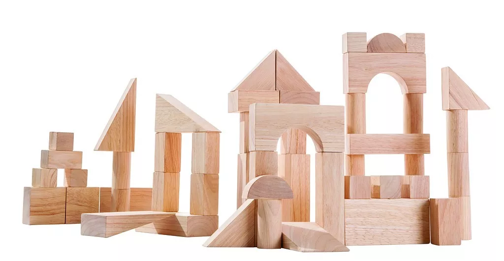 PlanToys Naravne kocke (50 kosov)