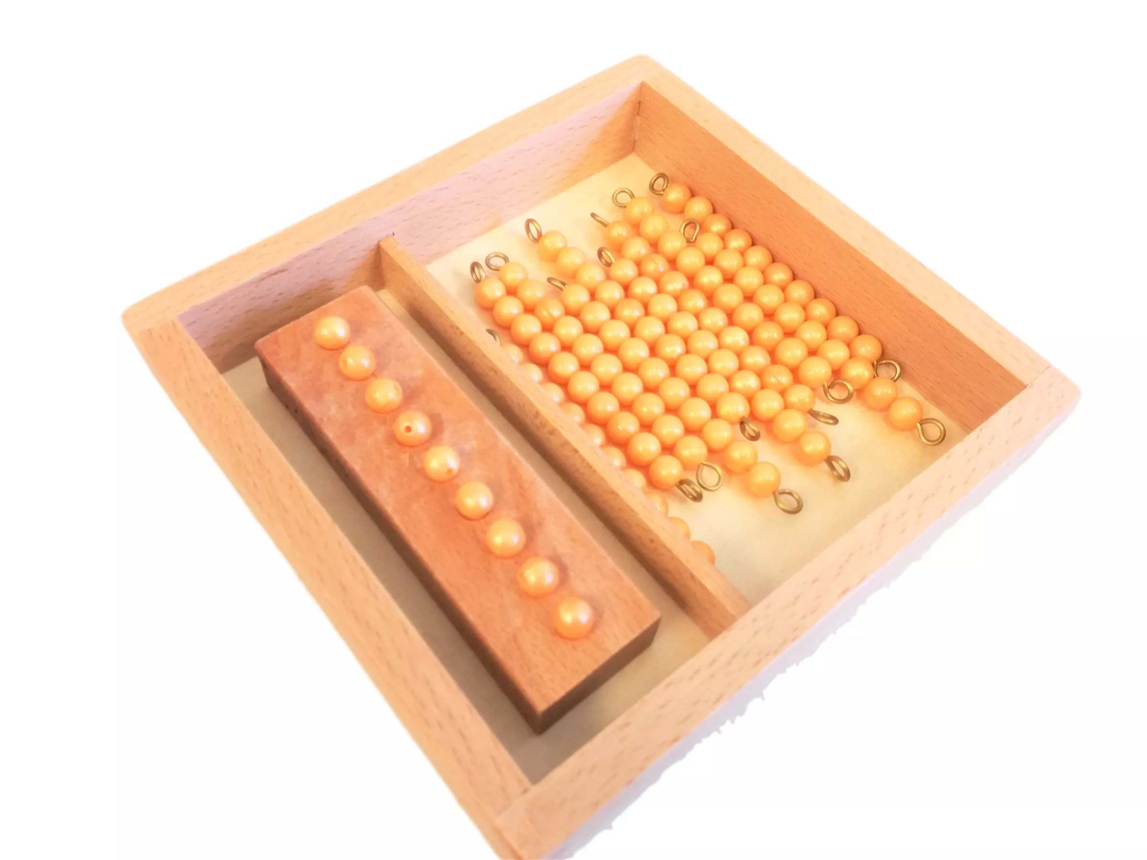 Moyo Montessori Perlne verižice za decimalno tabelo