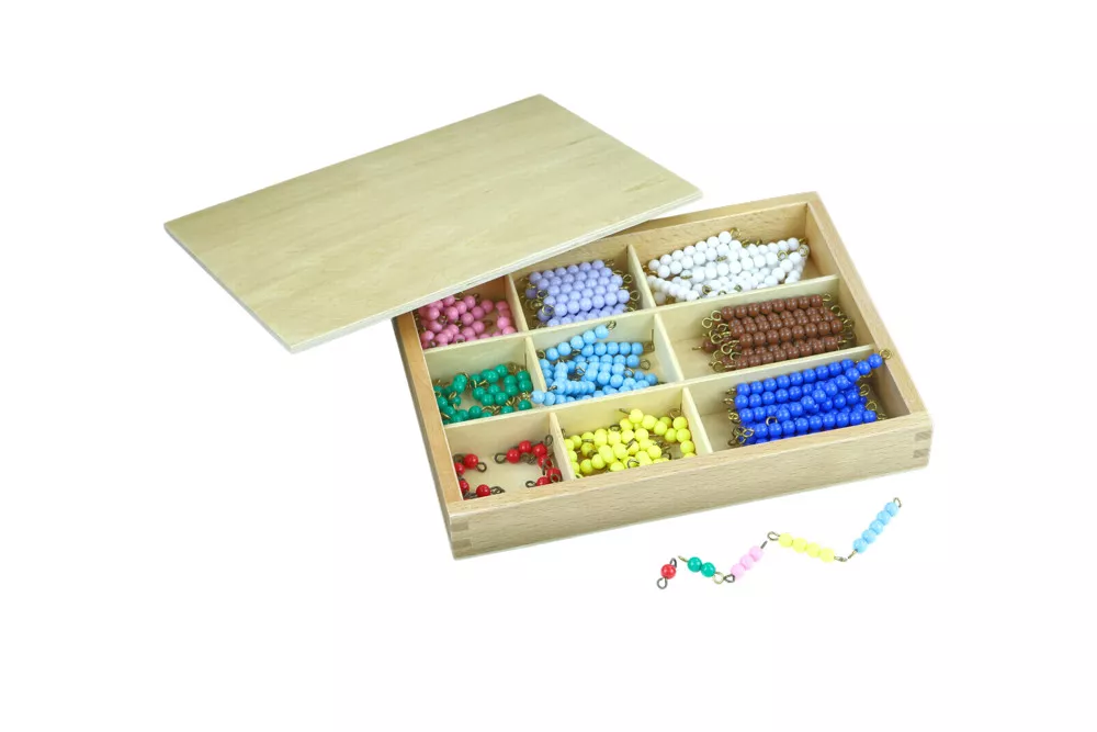 Moyo Montessori Perlice za barvno tabelo za množenje večmestnega faktorja