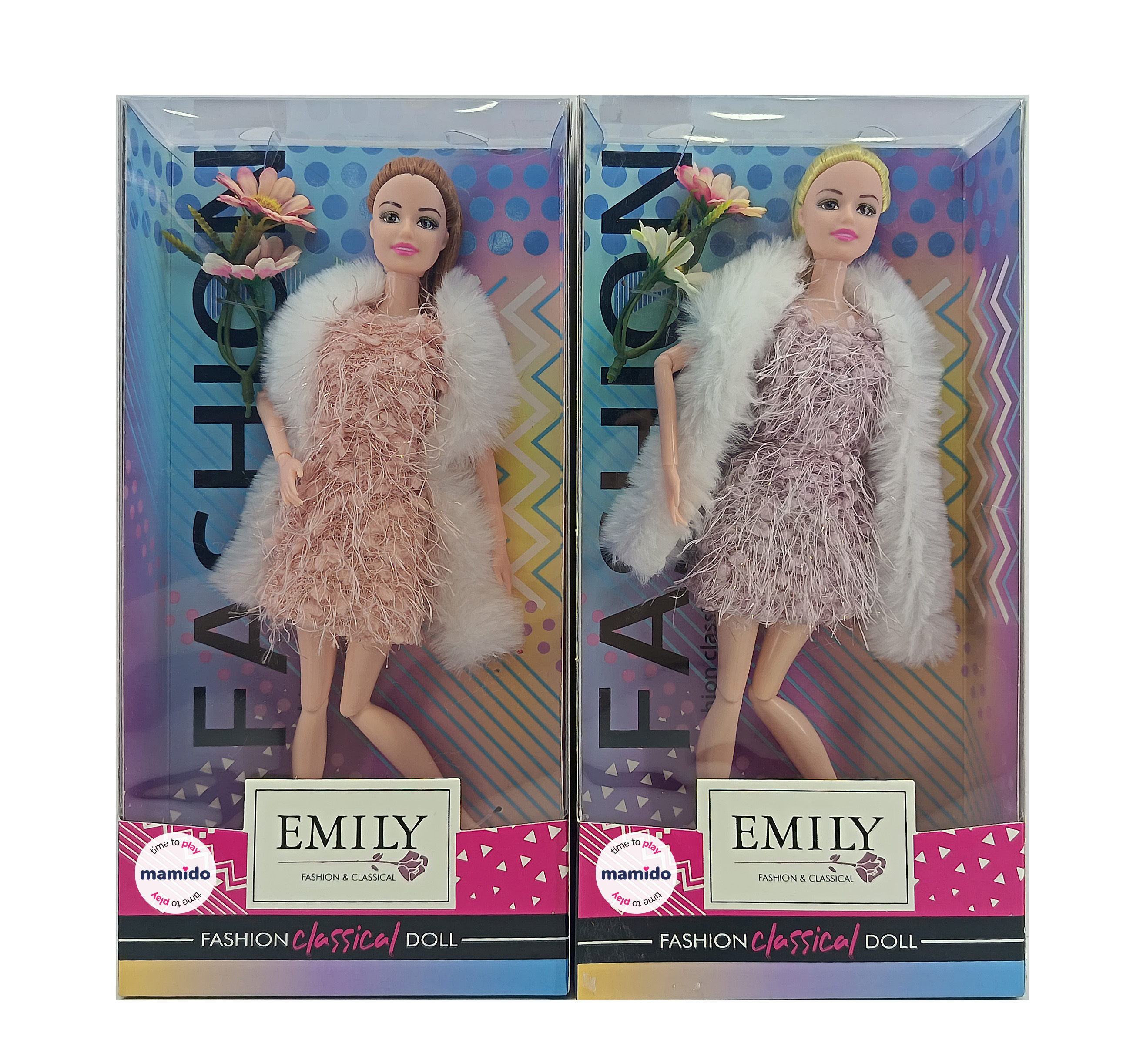 Punčka Emily Fashion Classical z dodatki 30 cm