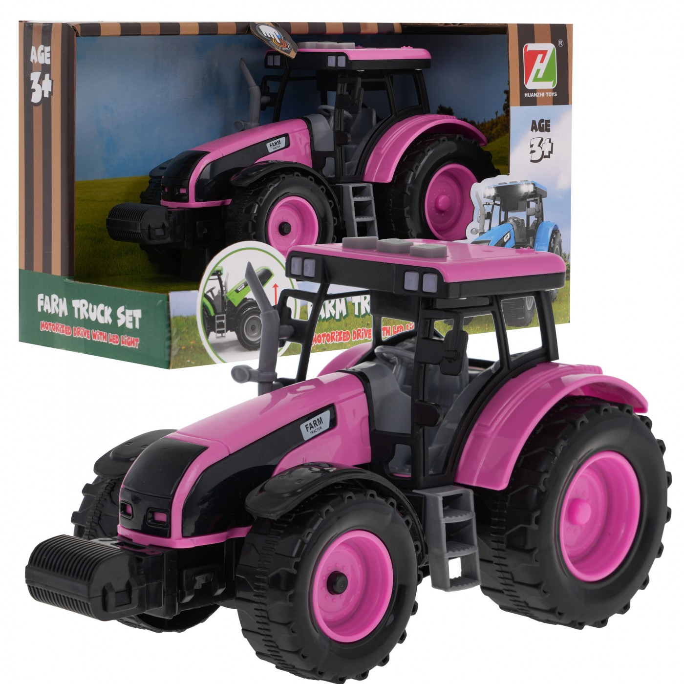 Interaktivni traktor s lučkami in zvoki roza MT1546