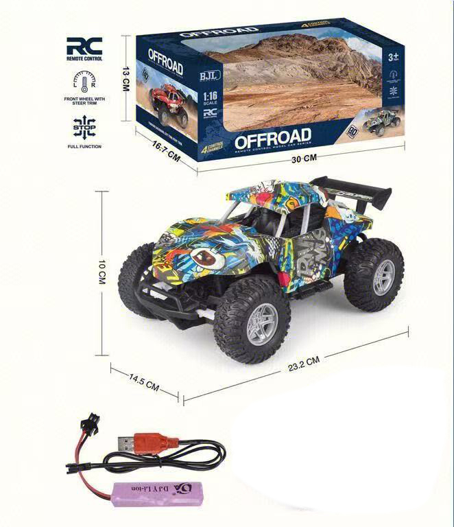Terensko vozilo na daljinsko upravljanje Buggy 1:16 modro MT1570