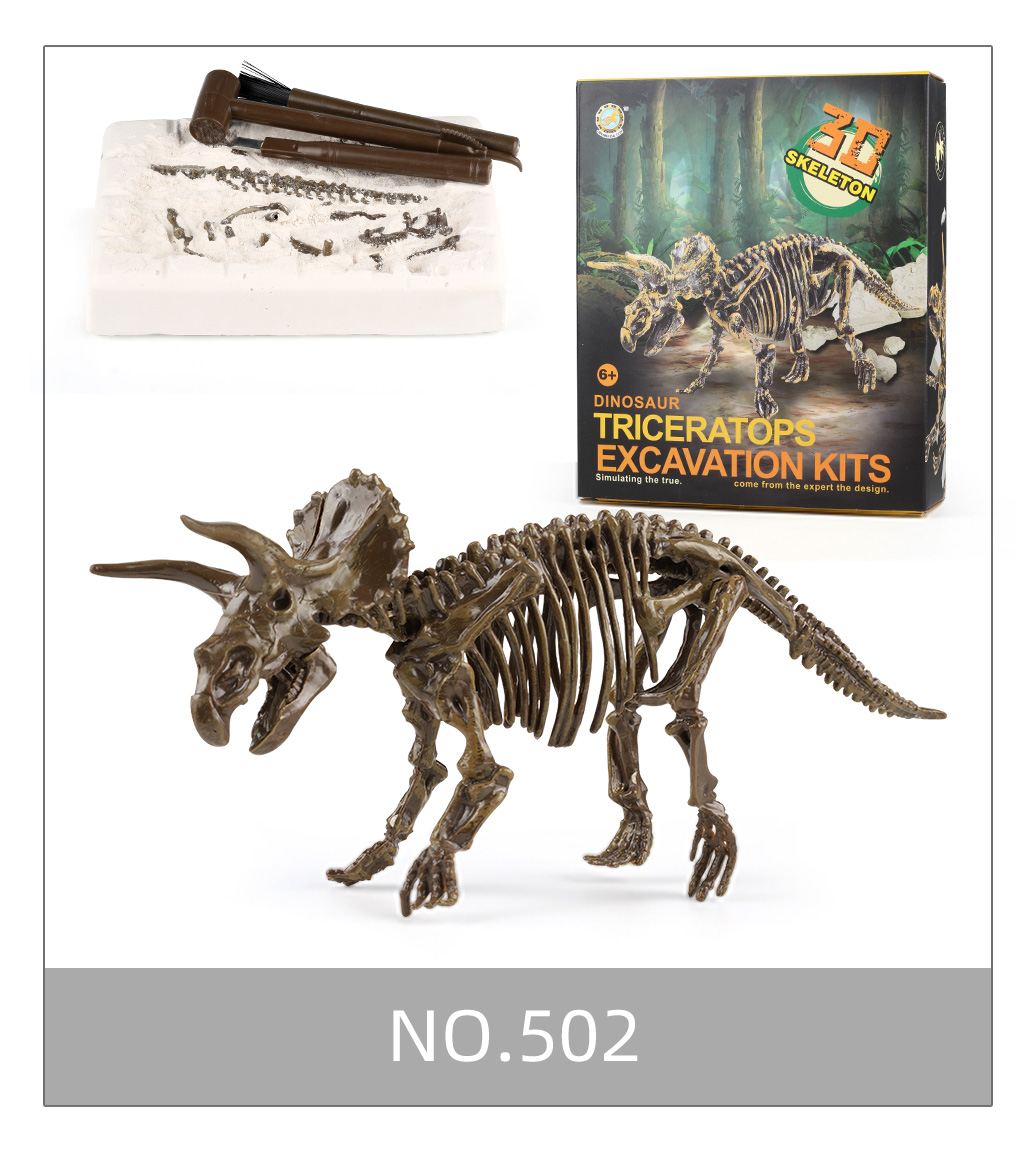 Arheološki komplet dinozaver - okostje Triceratops 3D skelet MT1549