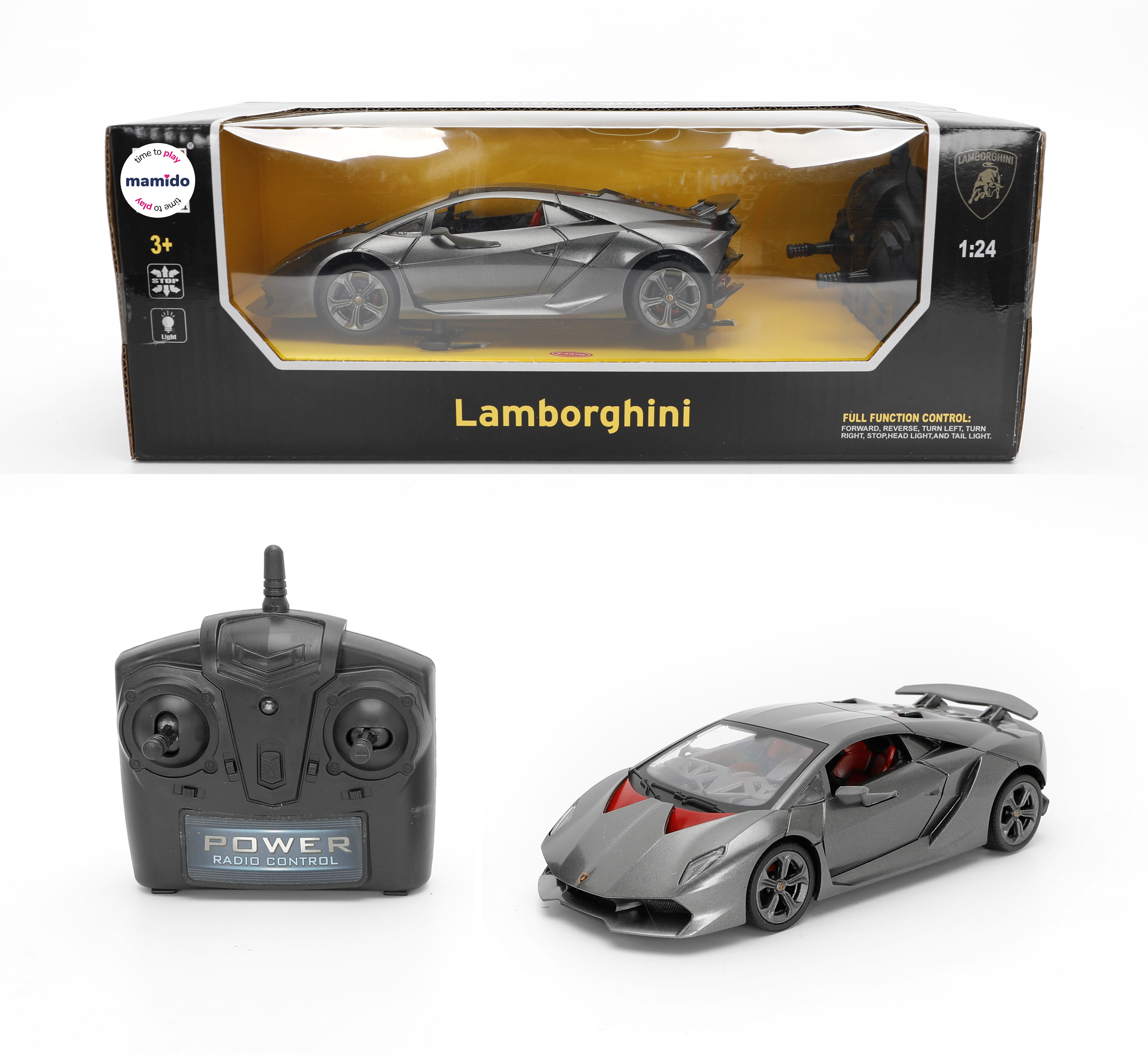 Avto na daljinsko upravljanje Lamborghini Sixth Element sivo 1:24 MT1326